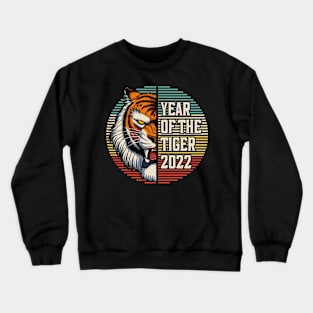 Vintage 2022 Year of the Tiger Chinese Zodiac Crewneck Sweatshirt